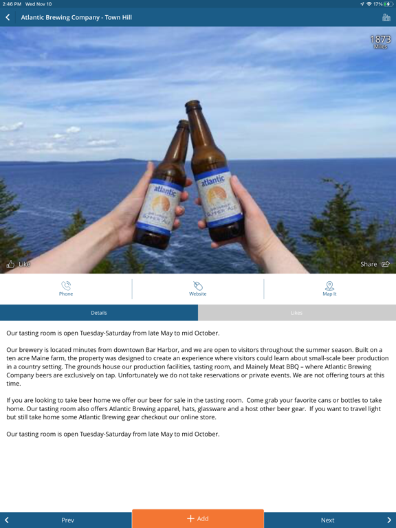Visit Bar Harbor iPad screenshot 6 - Travel app