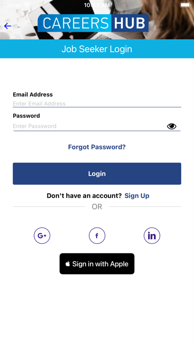 CareersHub Job Portal Screenshot