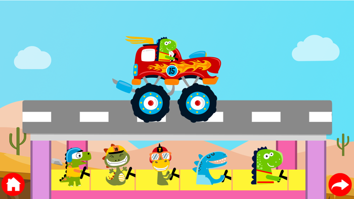 Dinosaur Trucks Ride Car Games
