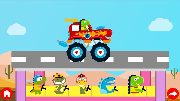Dinosaur Trucks Ride Car Games screenshot-5