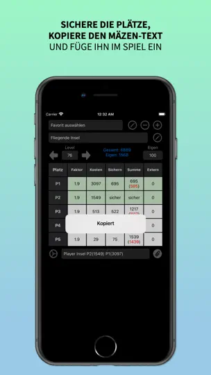 Screenshot von FOE Calculator auf dem iPhone 3