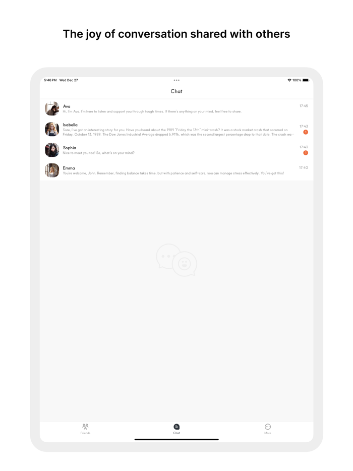 Emoji AI Chat Away Worries