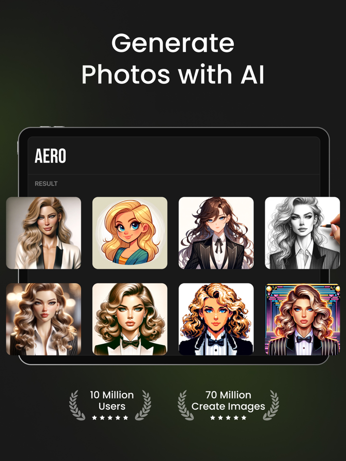 AERO AI ⋆ 頭像產生器