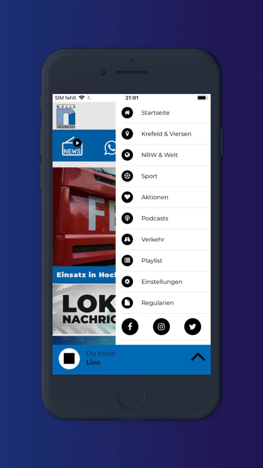 #3. Welle Niederrhein (iOS) 由: PFD Pressefunk GmbH