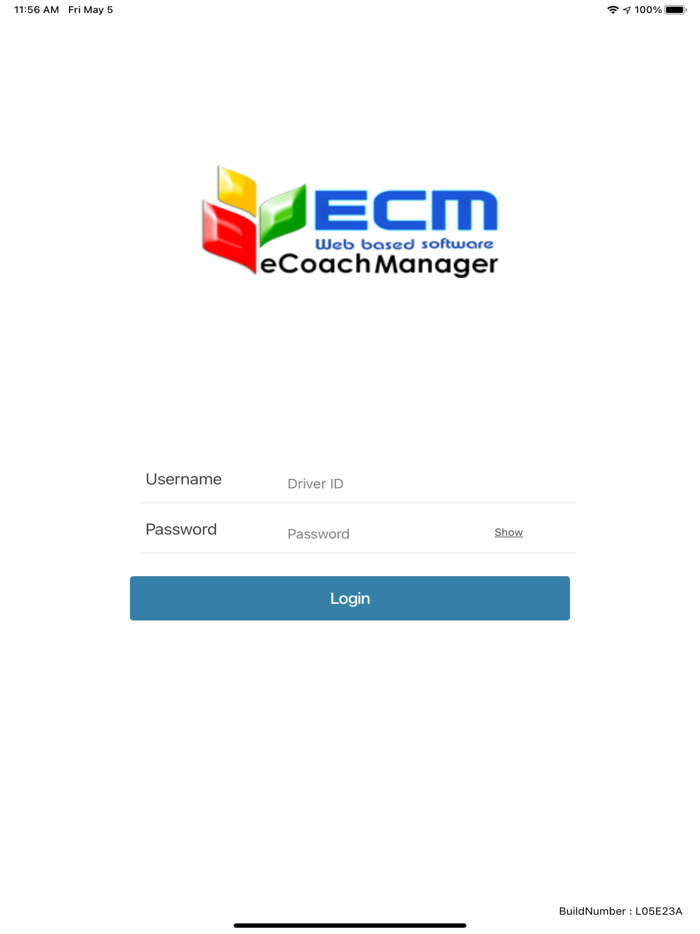eCoachManager Driver App