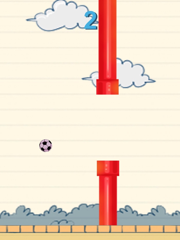 Flying Football Ball