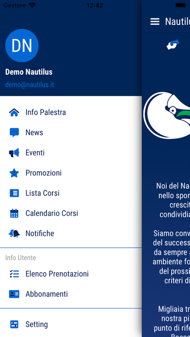Nautilus Nuoto Roma Screenshot