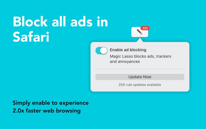 Screenshot #2 pour Ad blocker - Magic Lasso