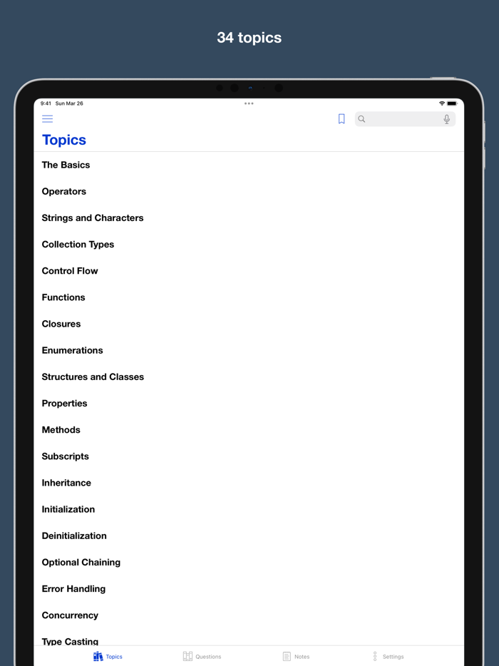 2000 Swift interview questions