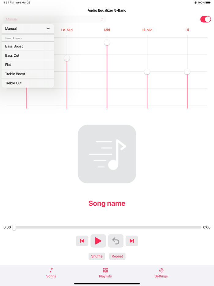 Audio Equalizer 5-Band