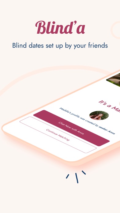 Blind'a: Dating App for Anyone Screenshot