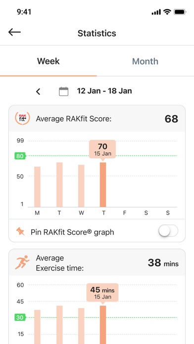 RAKfit Screenshot