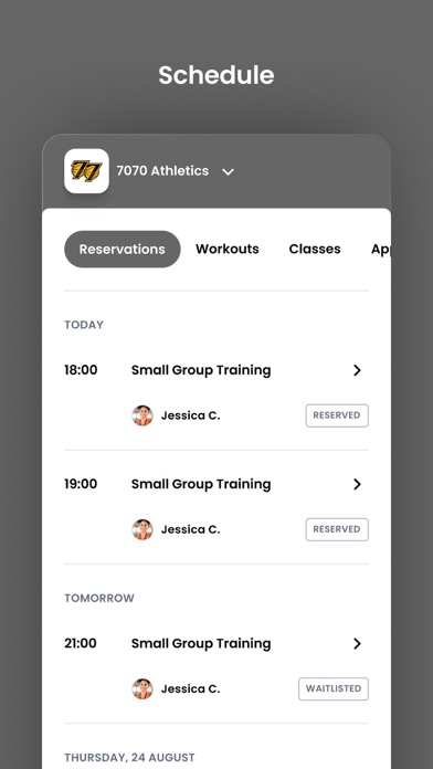 7070 Athletics Screenshot
