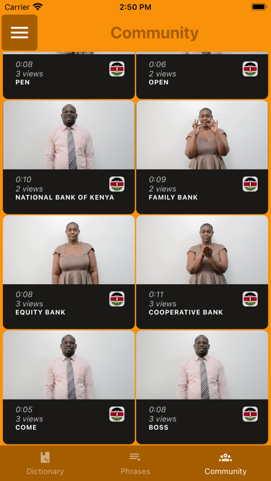 Deaf eLimu Banking Screenshot