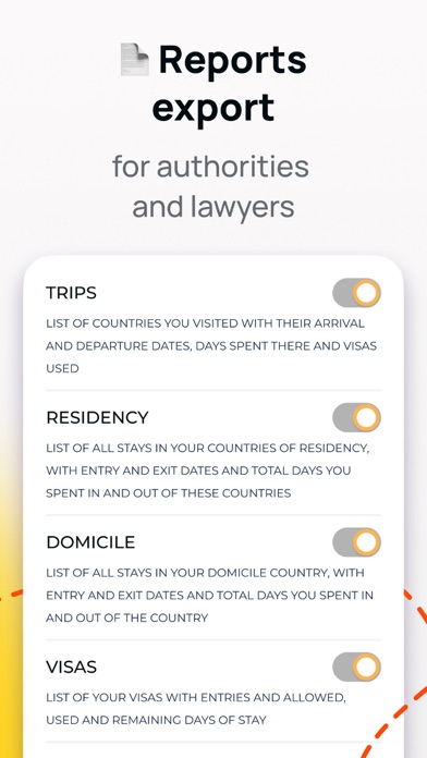 Flamingo — Travel Days Tracker Screenshot