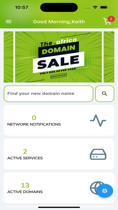 HOSTAFRICA Screenshot