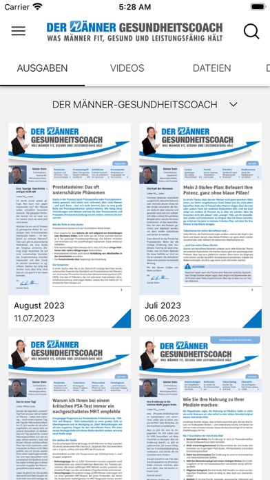 Der Männer-Gesundheitscoach Screenshot