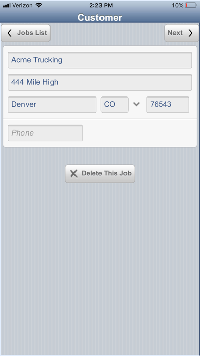 App screenshot