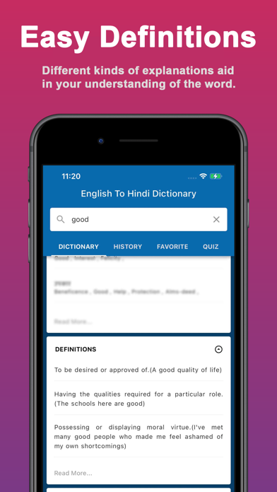 English Hindi Dictionary Pro Screenshot