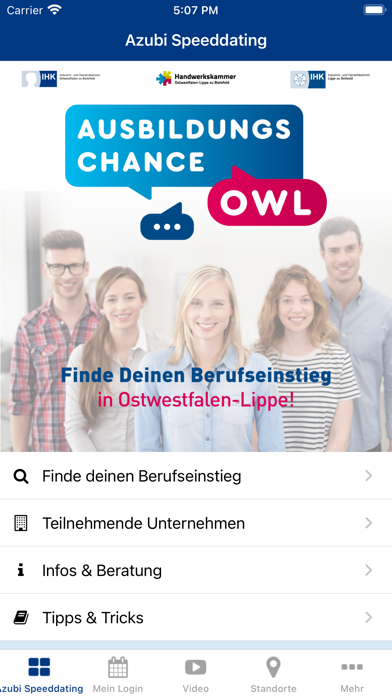 Ausbildungschance OWL Screenshot