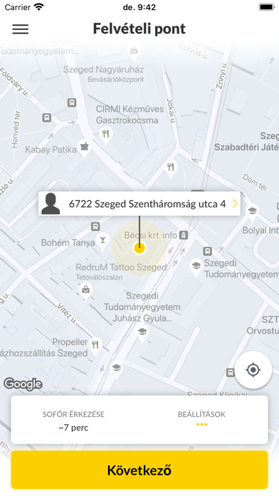 Taxi Plusz Szeged Screenshot 2 - AppWisp.com Taxi Plusz Szeged Screenshot 2 - AppWisp.com