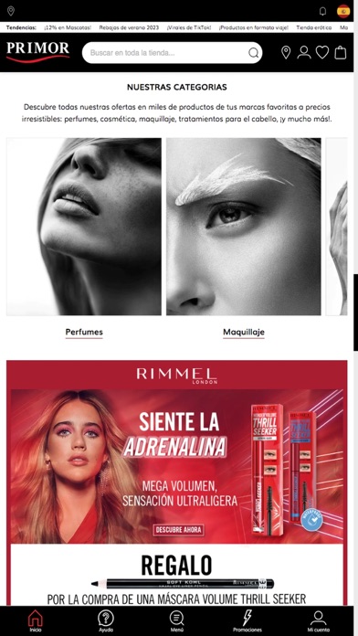 Perfumerías Primor Screenshot