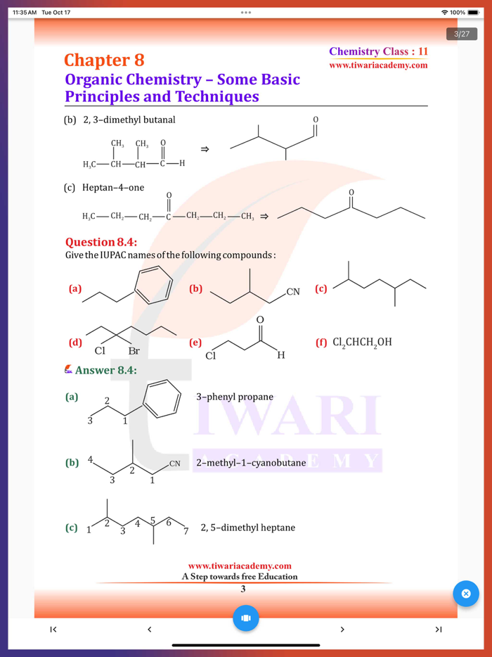 Class 11 Chemistry Solutions