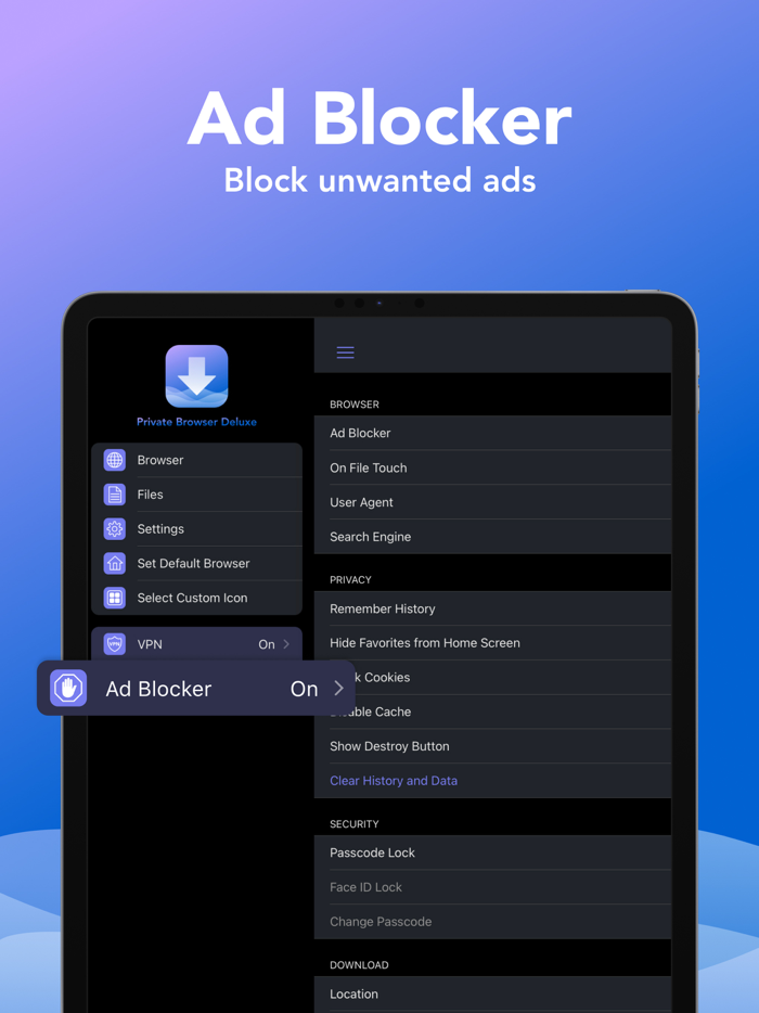 Private Browser Deluxe