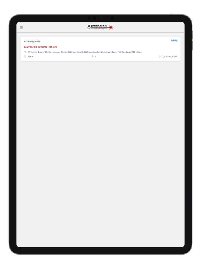 Asset Explorer - AP Sensing