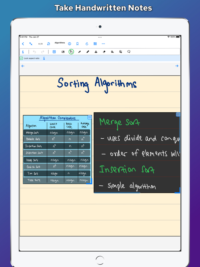 Widget Notebook - Digital Ink
