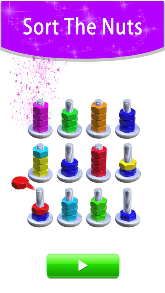 #3. Nuts & Bolts Sort Puzzle Game (iOS) 来自: Meryem Kalkan