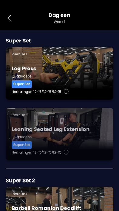 Lifestyle Performance App Screenshot
