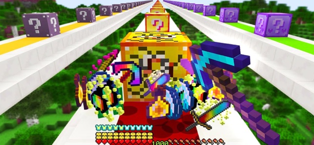 Rainbow World Lucky Block Race Map 1.12.2, 1.12 for Minecraft