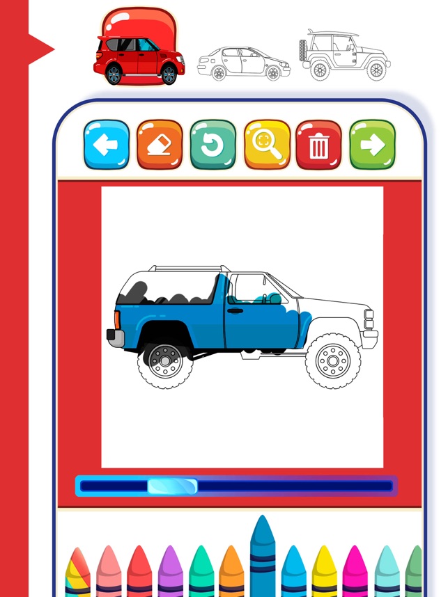 Jogo de carro livro de colorir na App Store