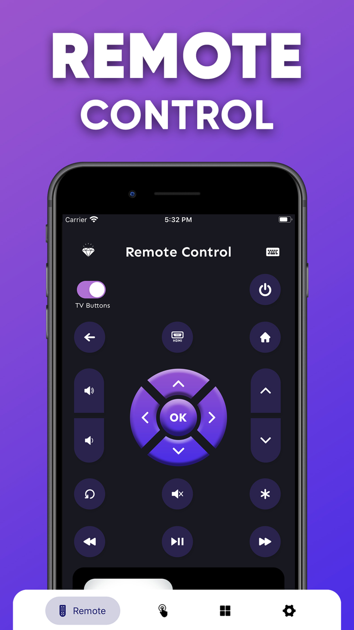 Roki TV Remote Control