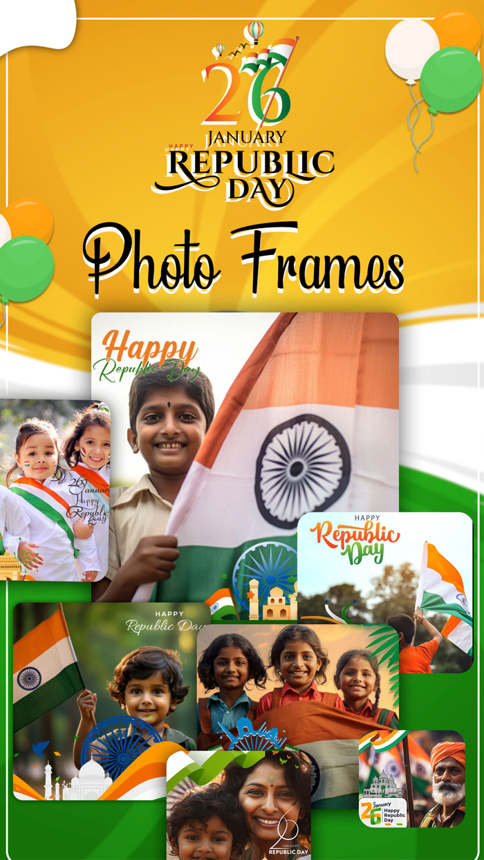 Republic Day Photo Frames card