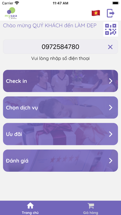 Myspa Checkin Screenshot