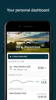 new direction golf management iphone screenshot 2