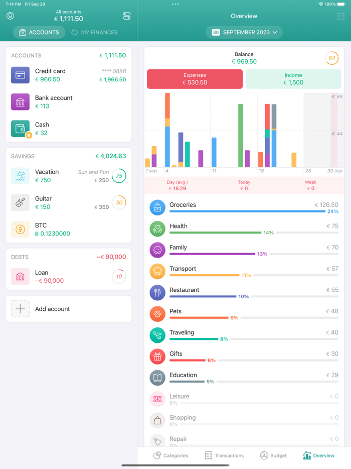 1Money Expense Tracker