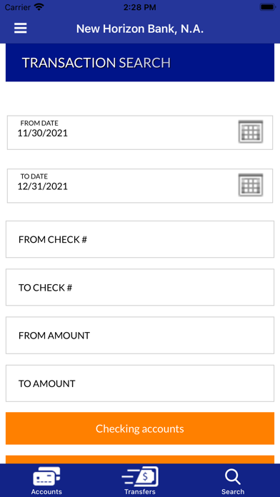 New Horizon Mobile Banking Screenshot