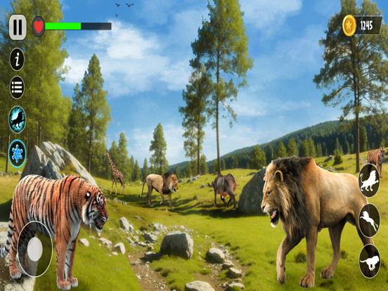 ライオン ゲーム 3D シミュレーター ジャングルのおすすめ画像1