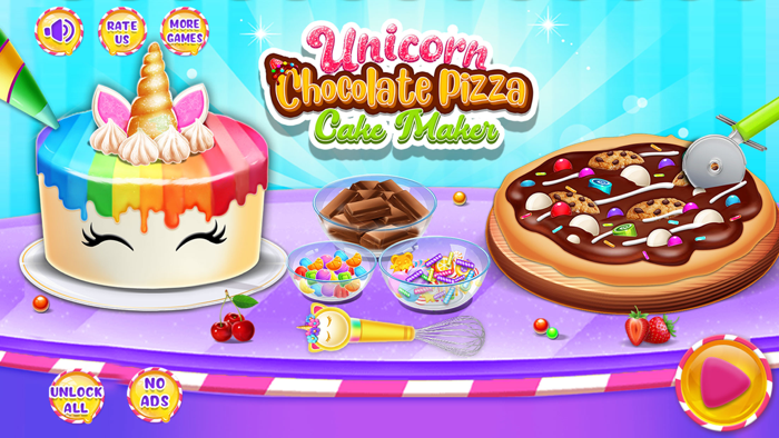 Unicorn Cake Game Baking Sweet
