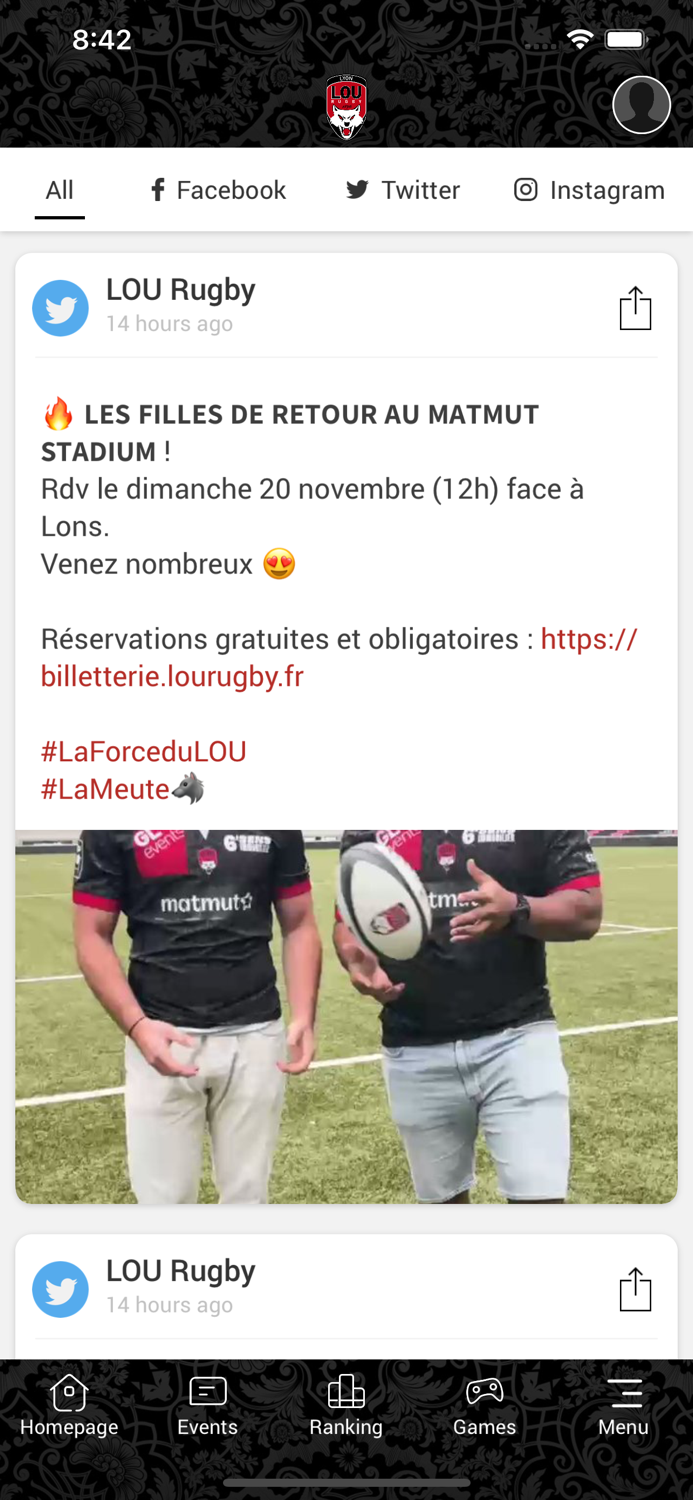 LOU Rugby - Appli officielle