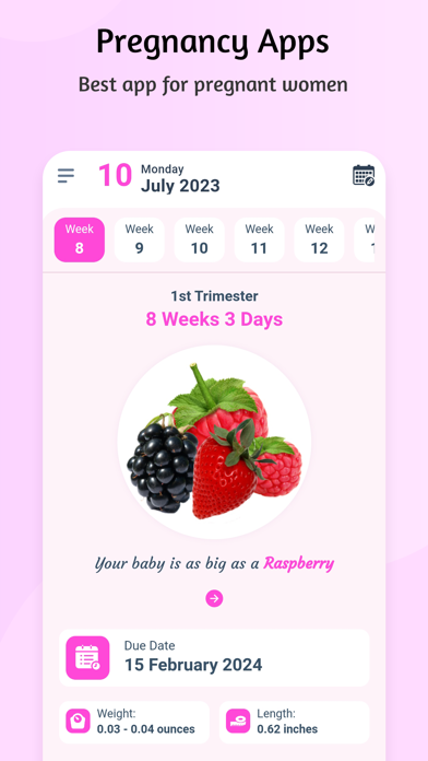 Pregnancy App and Baby Tracker Screenshot