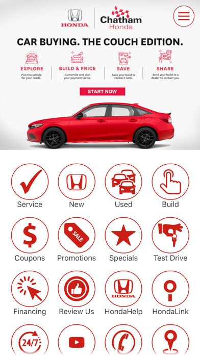 Chatham Honda Screenshot