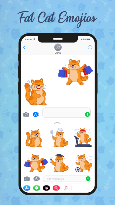 Fat Cat Emojis Screenshot