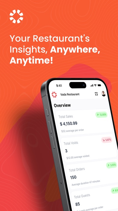 Vada Dash iPhone screenshot 1 - Business app