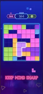 Block Puzzle Neon 3D screenshot #5 for iPhone