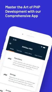 learn php web development pro iphone screenshot 2