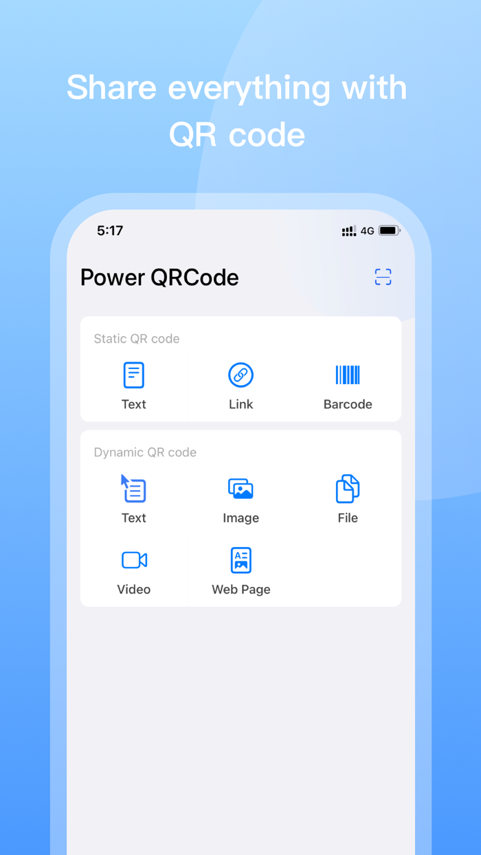 Power QRCode - Share anything